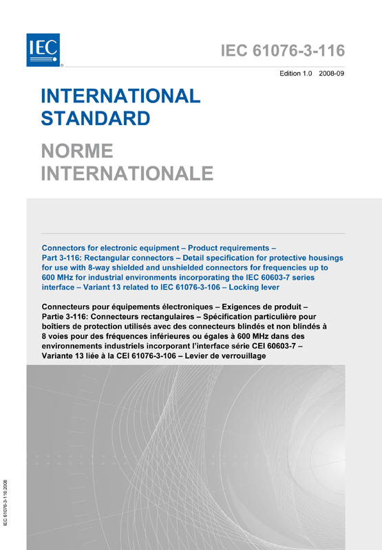 Cover IEC 61076-3-116:2008